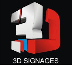 3d sign board