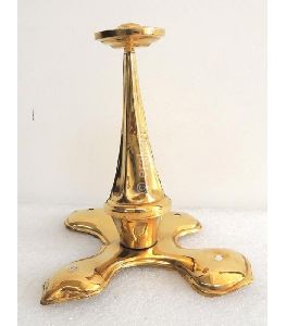 Brass Fluted Cruciform Base Spike For Pickelhaube Helmet