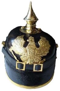 German Pickelhaube Prussia FR Leather Helmet