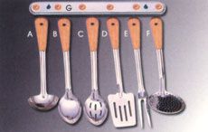 WOODEN HDL. TYPE KITCHEN TOOLS