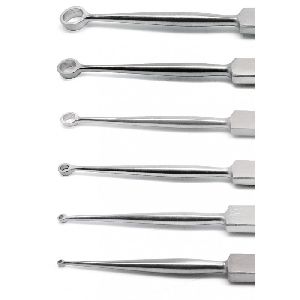 Mentok Fox Dermal Curette, Surgical, Stainless Steel Instrument