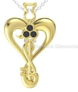 Heart-shaped Key Pendant