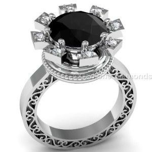 White Gold Elegant Engagement Ring