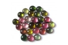 Natural Multi Tourmaline Round Cabochon