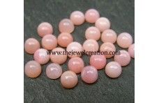 Natural Pink Opal Round Cabochon