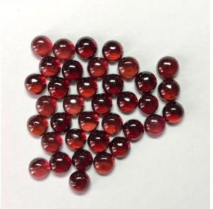 Natural Red Garnet Smooth Round Cabochon