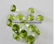 Peridot Faceted Round Loose Gemstone