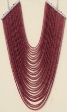 natural tourmaline rubellite faceted beads