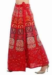 Around Long Skirt with beautiful block print pattern on cotton