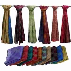 Indian Handmade Silk Sari Stoles