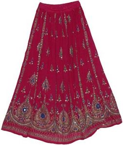 Sequined Ethnic Bohemian Style Skirts