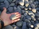Black Natural River Pebbles