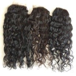 NATURAL CURLY LACE CLOSURES