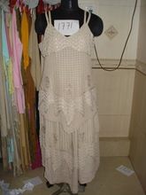 Acid wash dresses rayon Jersey Flared full Long Maxi dress