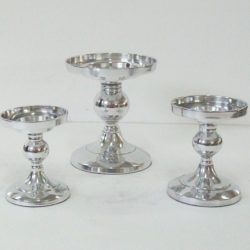 Designer Recycled Aluminum Small Candle Holder