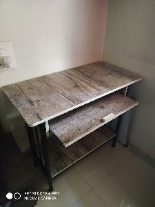 Computer Table fabricated & wooden top