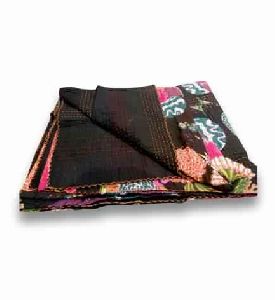 DECORATIVE FRUIT KANTHA HANDMADE RAJASTHANI QUILT