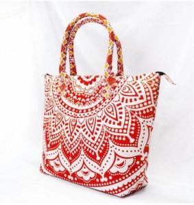 HIPPIE BOHEMIAN HANDMADE OMBRE MANDALA BAG