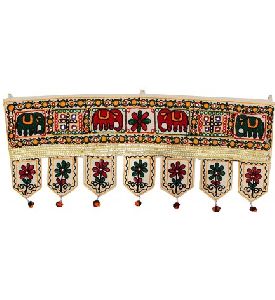 TRADITIONAL INDIAN DOOR DECOR HANGING TORAN WINDOW VALANCE