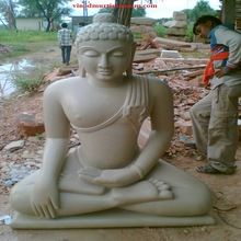 Handcrafted Sand Stone Buddha Statues
