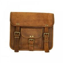 Small Vintage Handmade Genuine Leather Unisex Bag