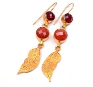 Gold Plated Dangle Earrings