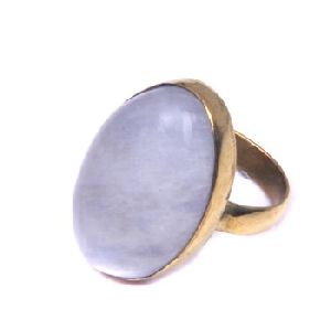 rainbow moonstone gold plated ring