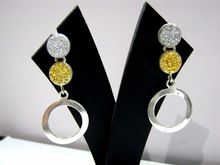 Designer Stud Druzy Earrings