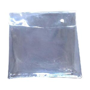 PVC Plain Button Pouch