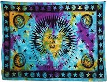 Tapestry Psychedelic Celestial Sun Hippie hanging