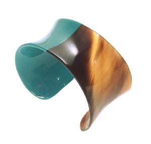 Horn and resin Bangles