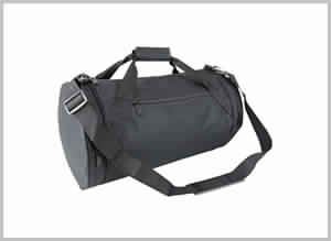 Black drum gym bag