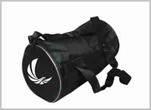 Black gym drum bag