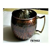 Antique Finish Hammered Copper Metal Tableware Beer Mug
