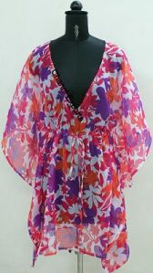 colored chiffon kaftan