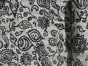 Cotton Block Printed Kantha Quilt
