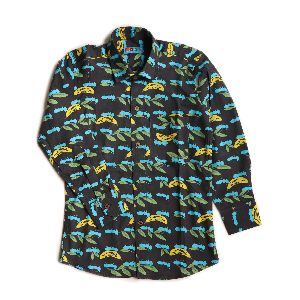 ANTS WITH A BANANA PRINT FULL SLEEVE SHIRT WITH INSIDE LOOP