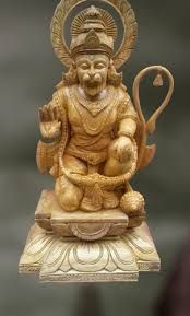 Wooden Hanuman Statue