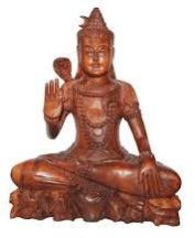 Wooden Shiva Statue