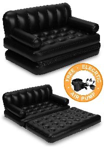 Black Velvet Inflatable Sofa