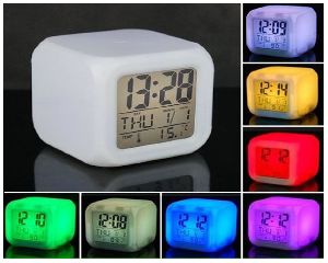 LED Color Mood Changing Digital Alarm Clock