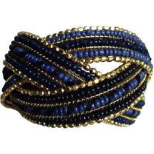 Blue Beaded Bracelet