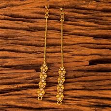 Gold Plated Padmavati Ear Chains