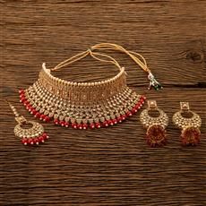 Mukut Necklace With Gold Plating