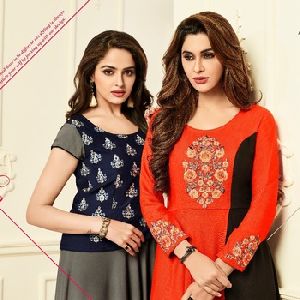 rayon dyed kurti