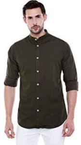 Mens Chinese Collar Shirt