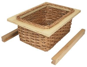 Wooden Wicker Basket