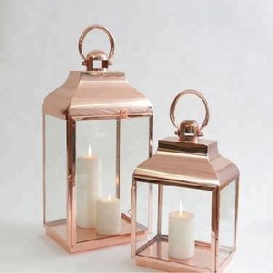 antique copper candle lanterns