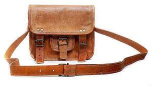 Casual Leather Messenger Bag