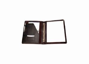 Black color imitation leather ring binder